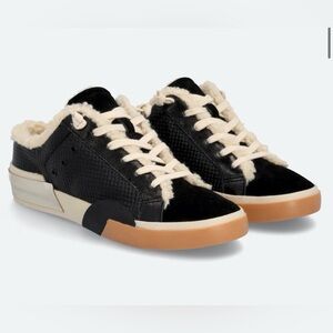 Dolce Vita Women's Black and Cream Sneakers mules size 6-NEW